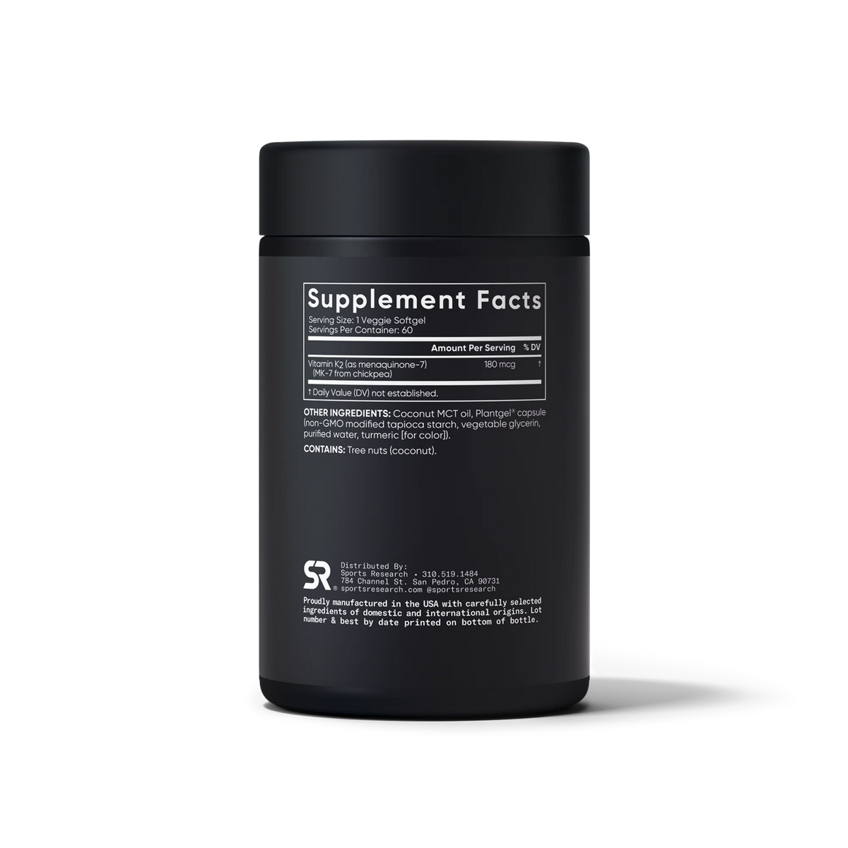 Vitamin K2 as MK7 with Coconut Oil