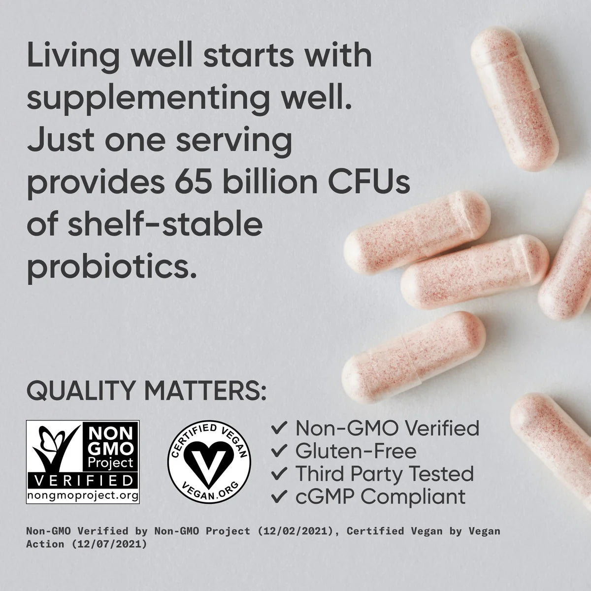 Daily Women's Probiotics 65 Billion CFU (30 veggie capsules)