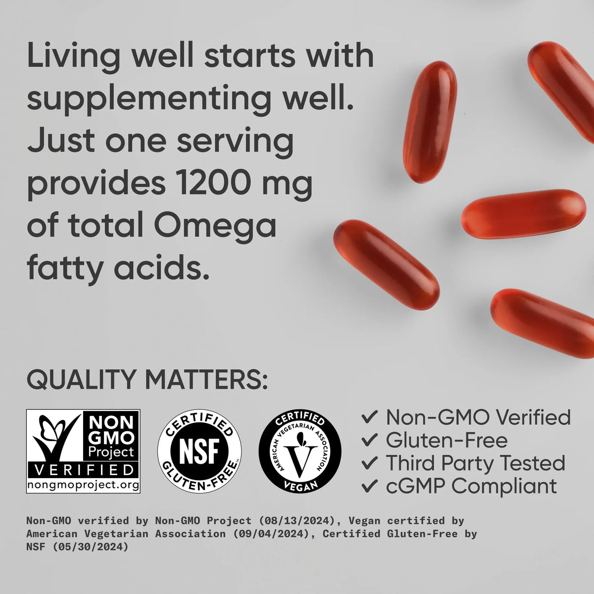 Vegan Omega 3-6-7-9 (90 veggie softgels)