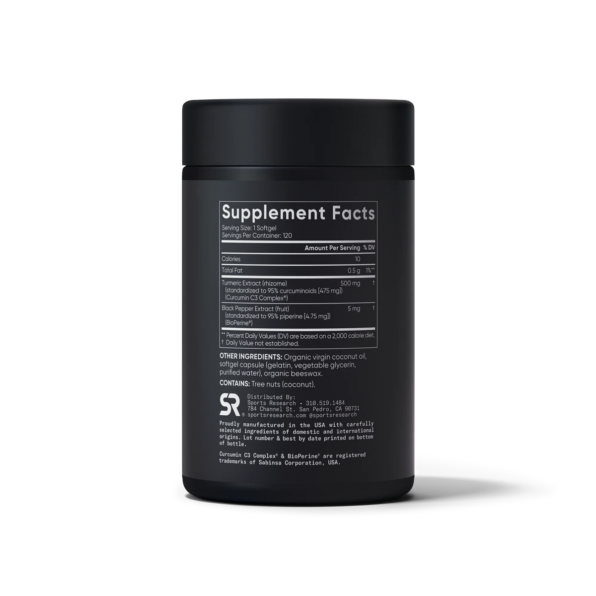 Turmeric Curcumin with Coconut Oil and Bioperine®