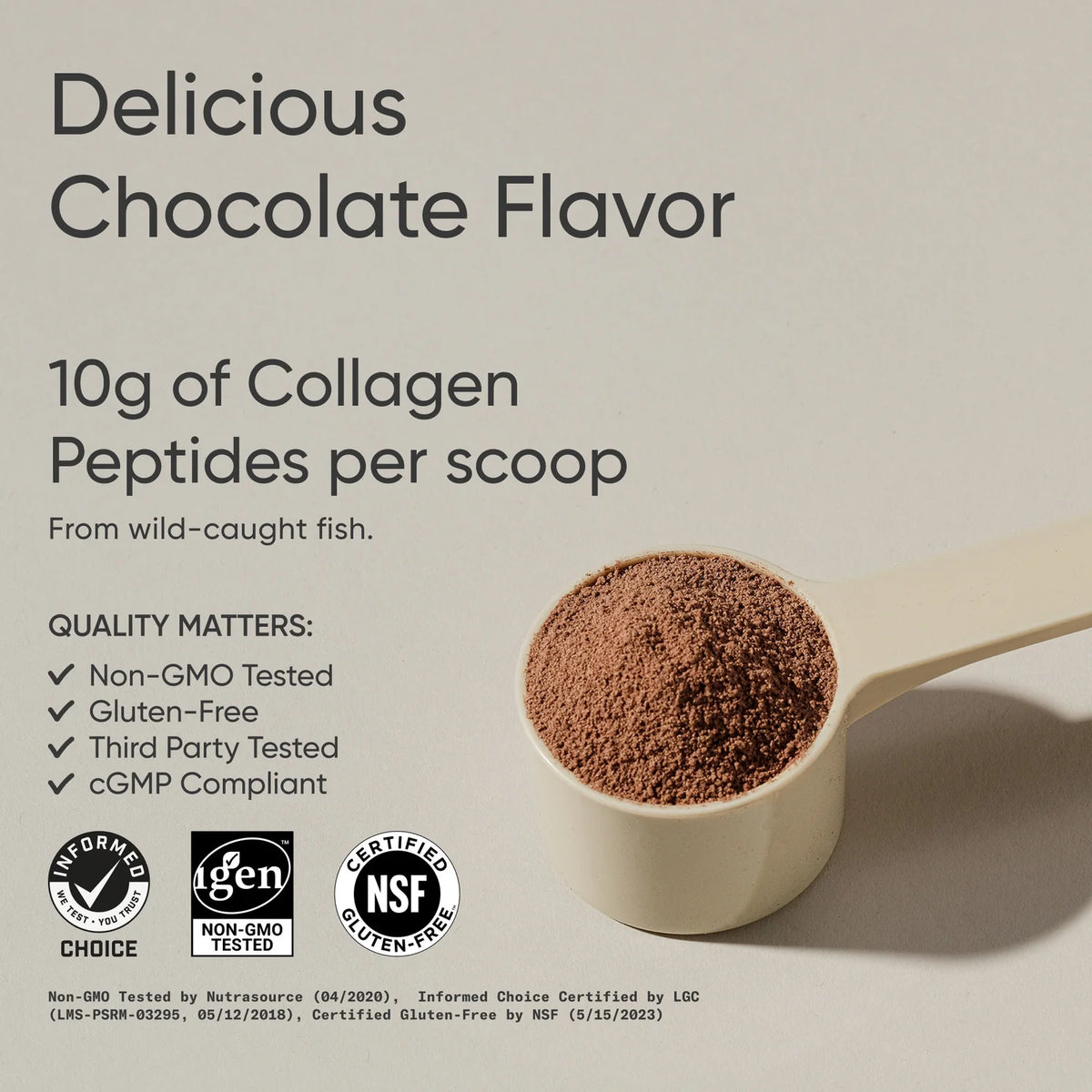 Marine Collagen Peptides Dark Chocolate (30 servings) - 15.3oz