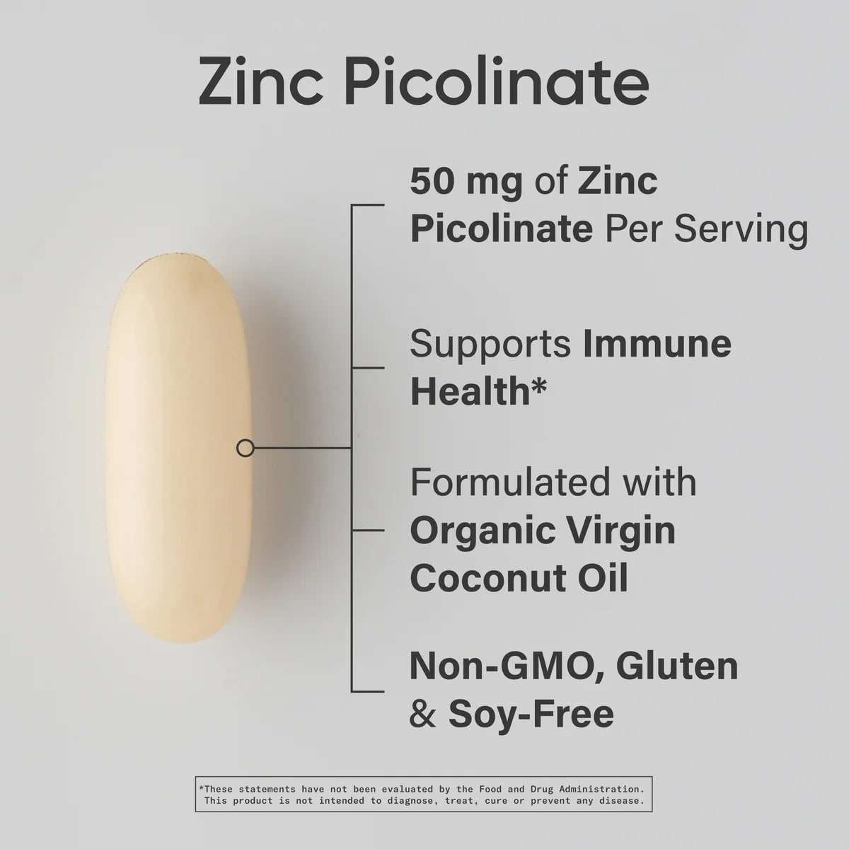 Zinc Picolinate with Coconut Oil