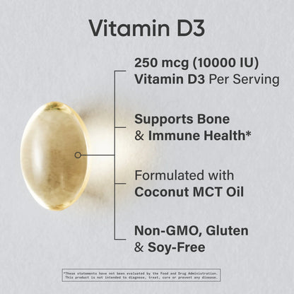 Vitamin D3 10000iu (120 softgels)