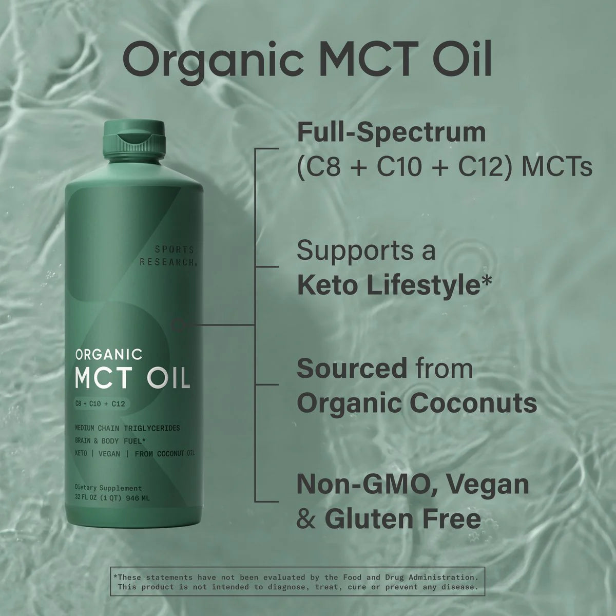 MCT Oil Organic C8 C10 C12