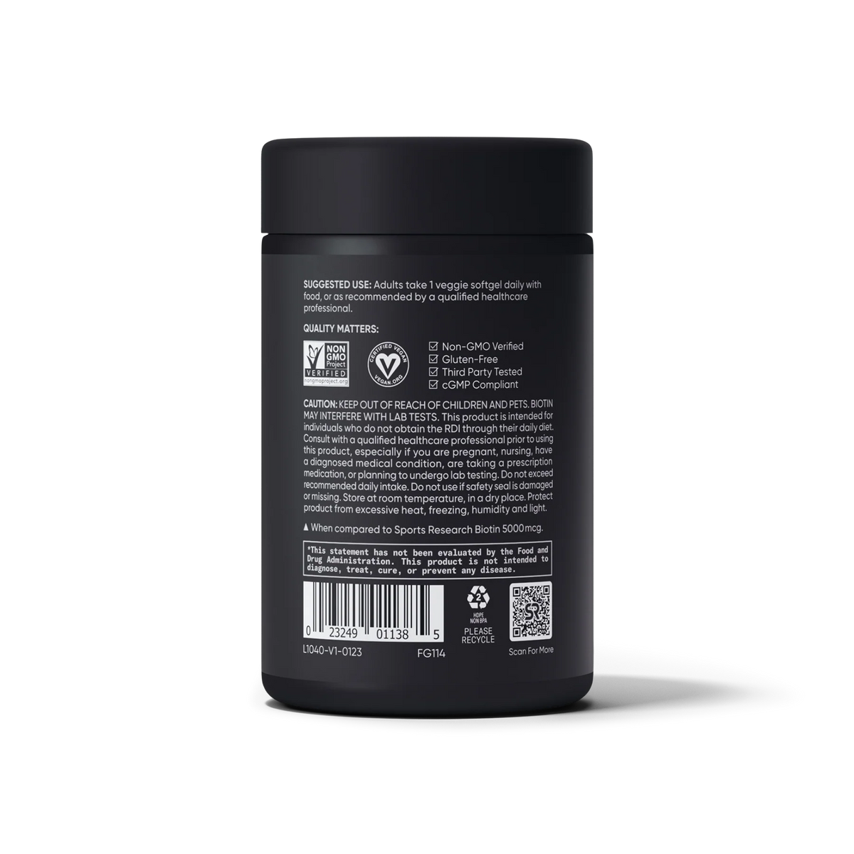 Biotin with Organic Coconut Oil