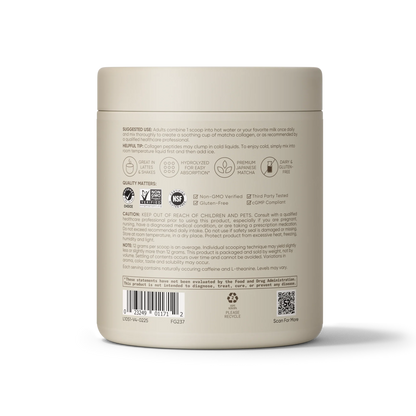 Collagen Peptides Matcha Green Tea (24 Servings) - 10.16oz