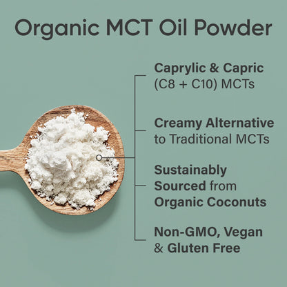 MCT Oil Powder Organic Unflavored (30 servings) - 10.6oz