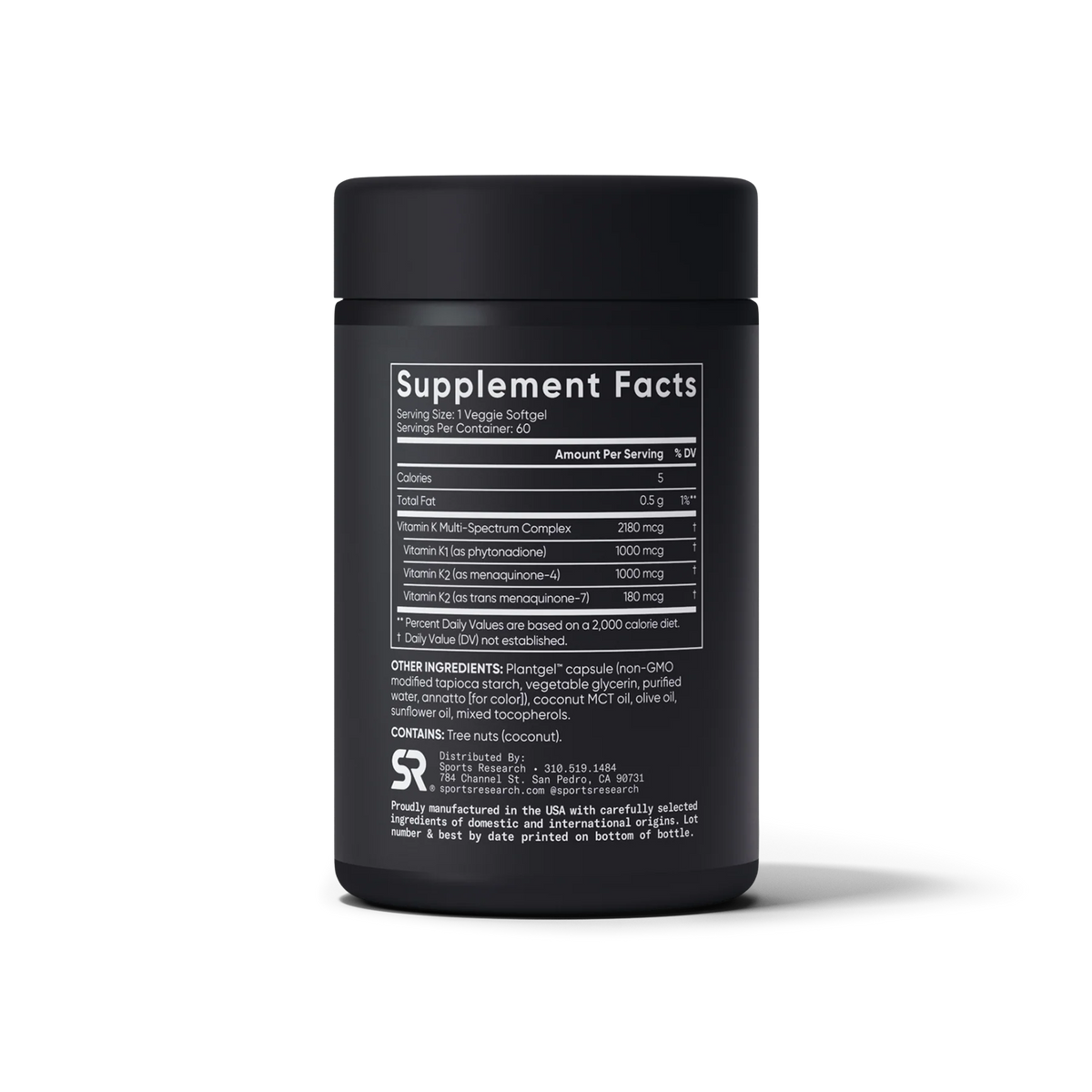 Vitamin K Multi-Spectrum (60 veggie softgels)