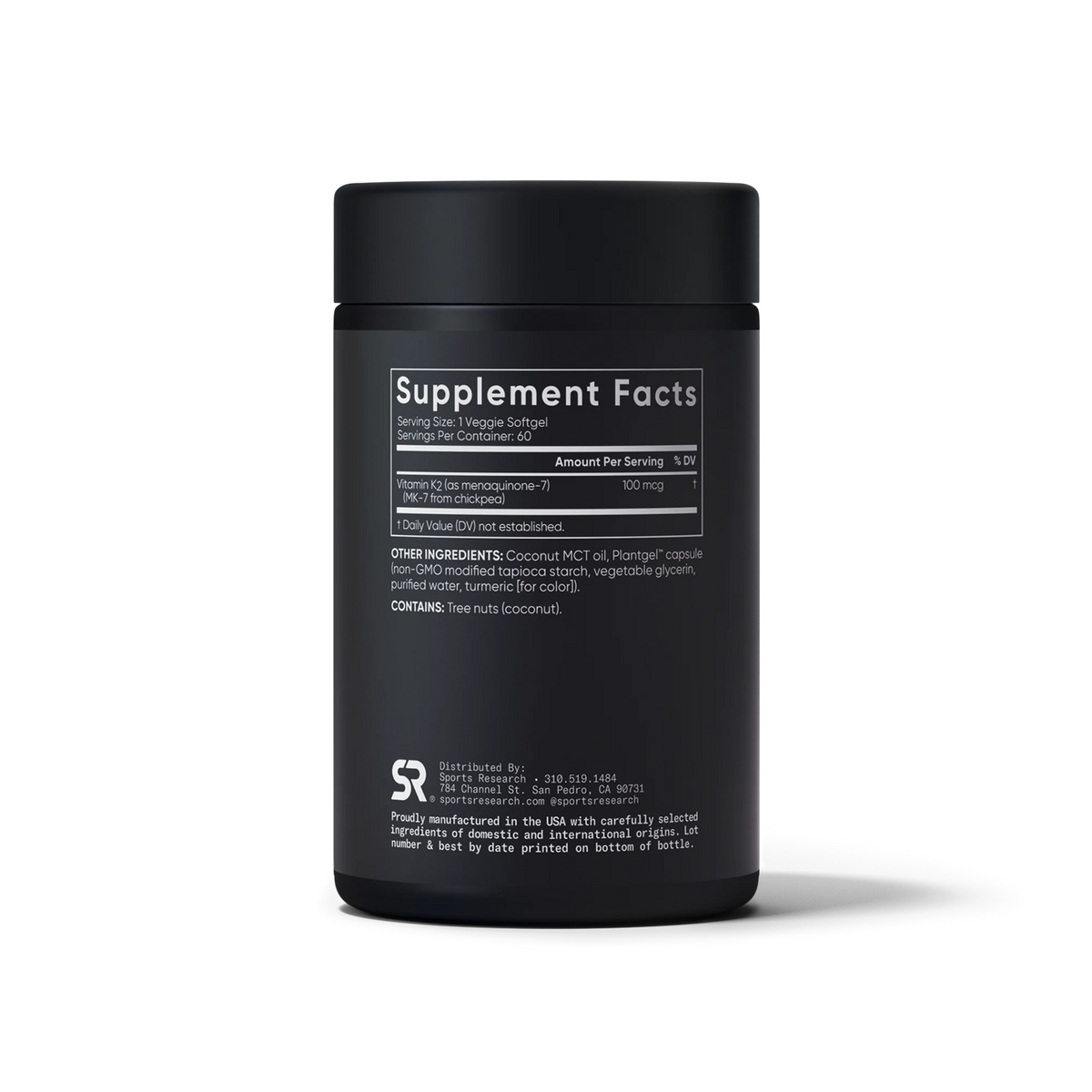 Vitamin K2 as MK7 with Coconut Oil