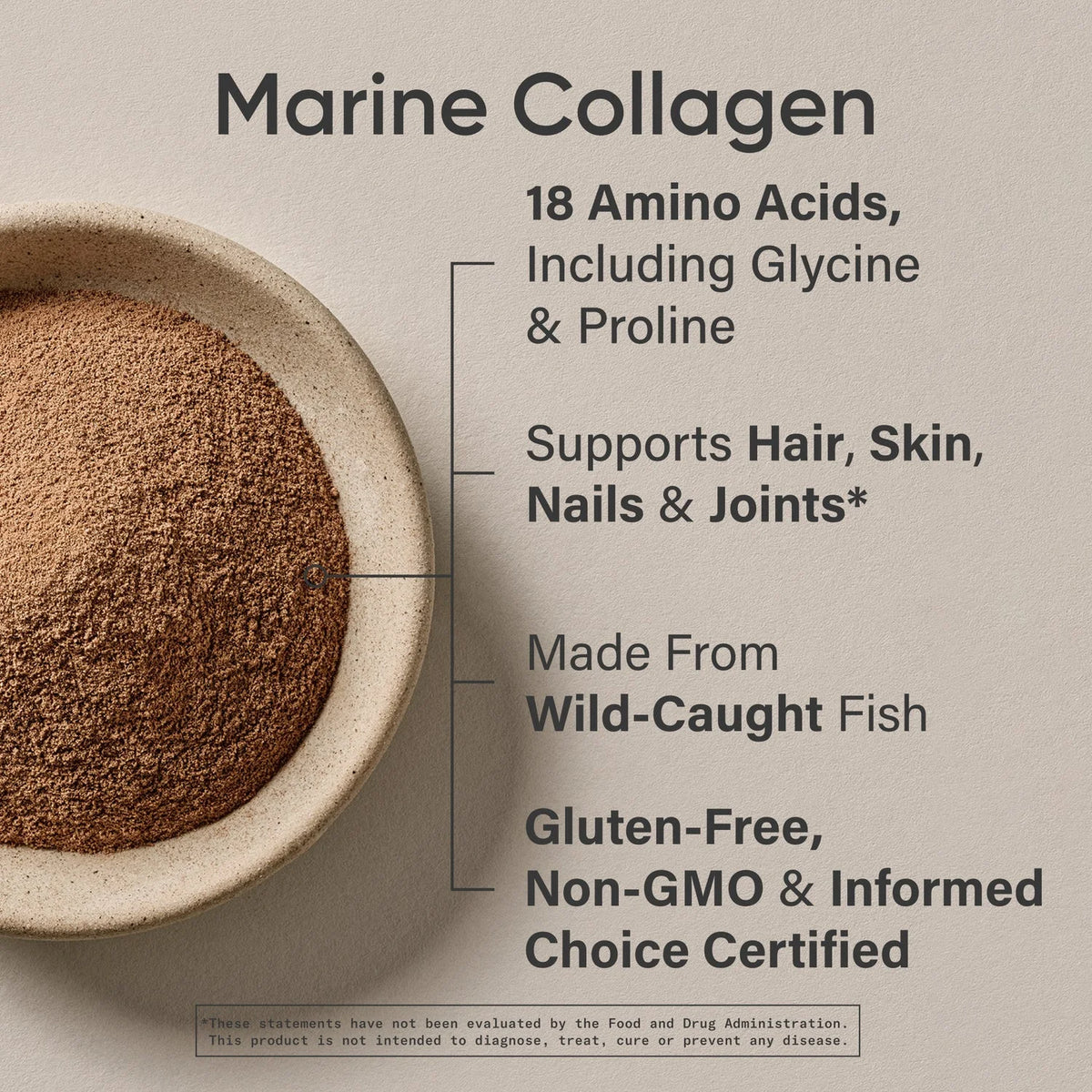 Marine Collagen Peptides Dark Chocolate (30 servings) - 15.3oz