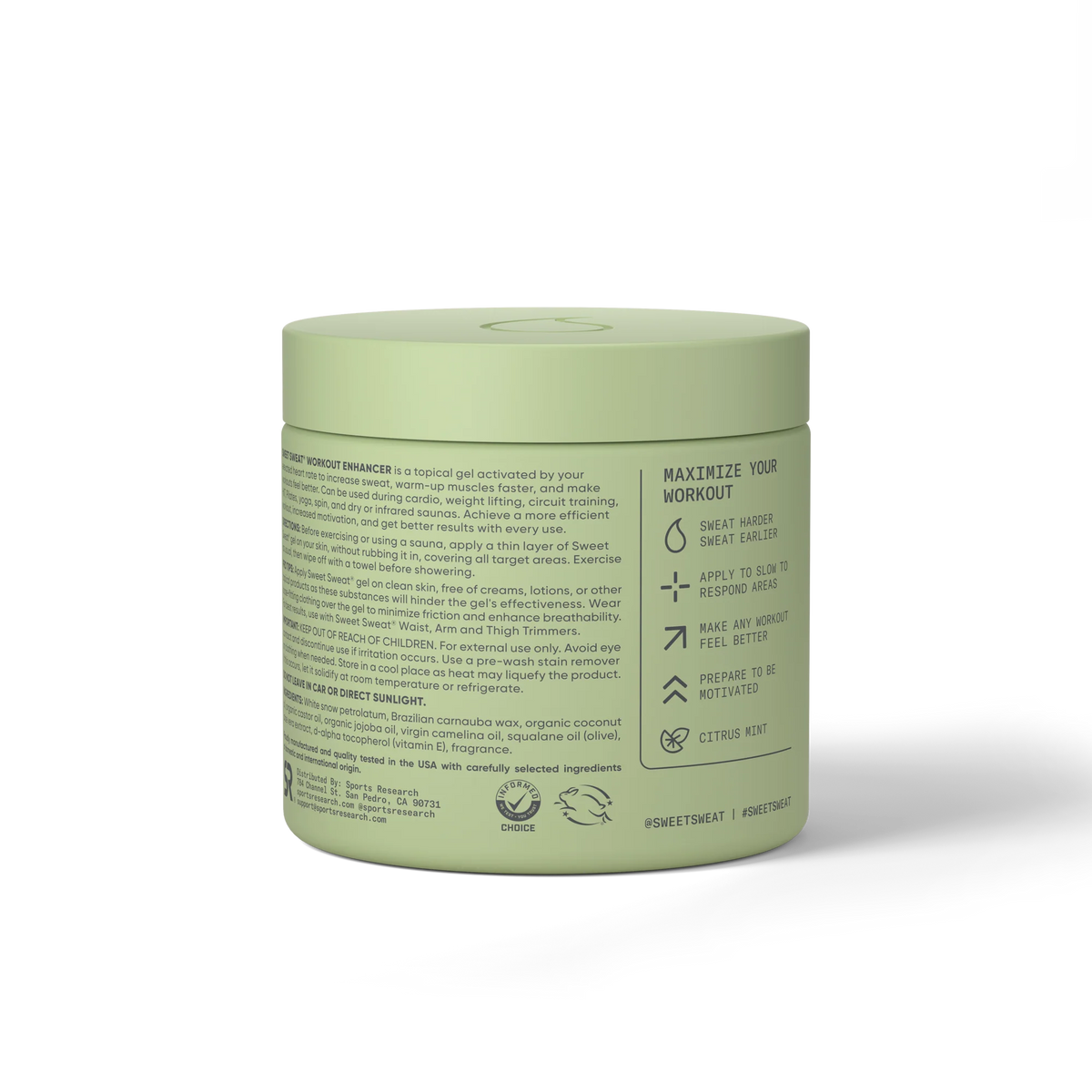 Sweet Sweat® Jar Topical Gel