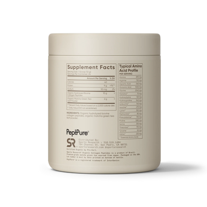 Collagen Peptides Matcha Green Tea (24 Servings) - 10.16oz