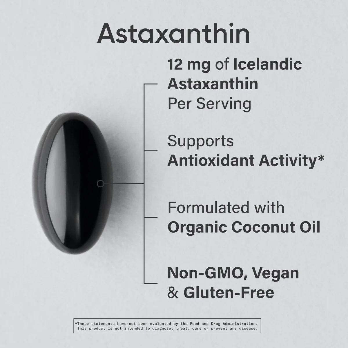 Astaxanthin 12mg (60 veggie softgels)