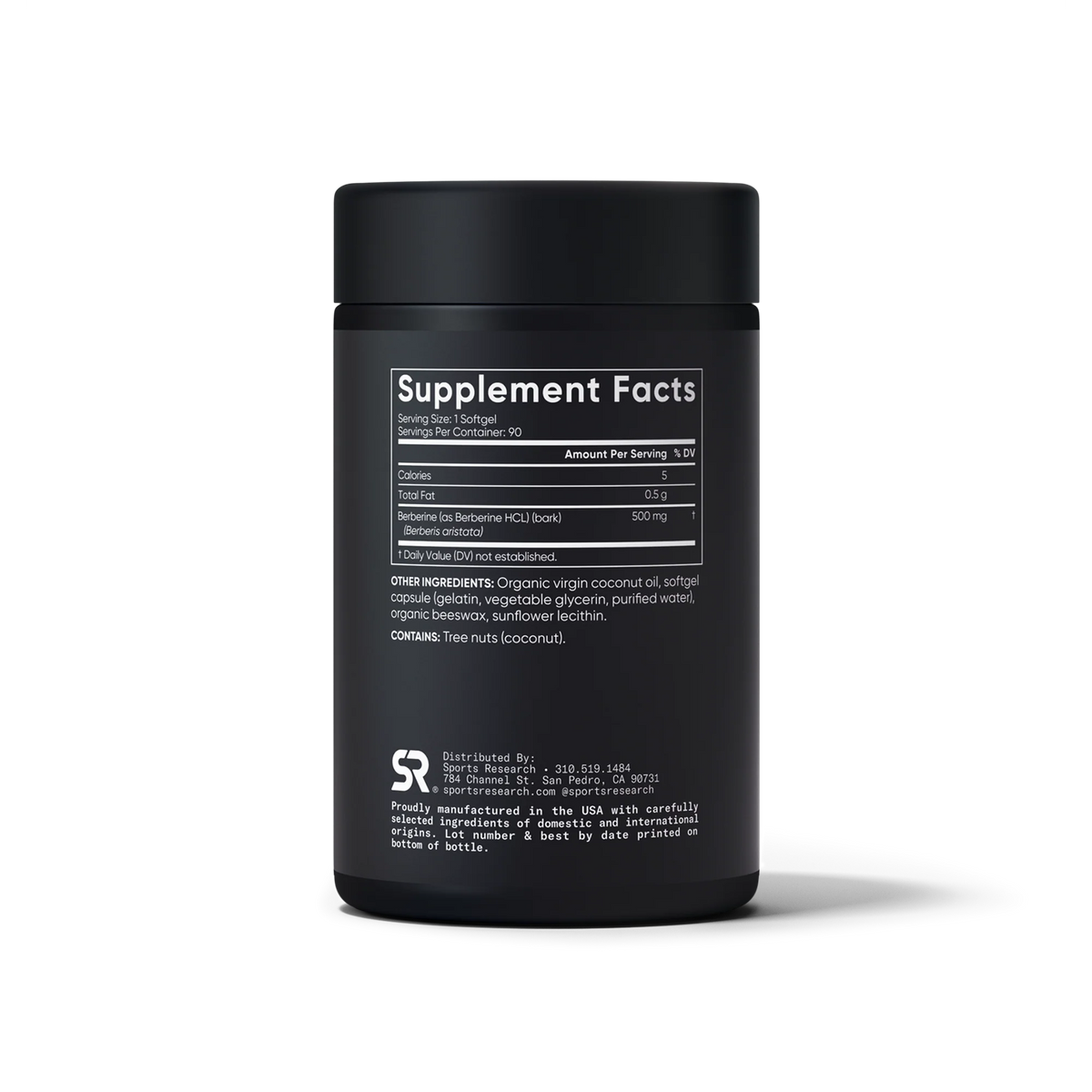Berberine 500mg (90 softgels)