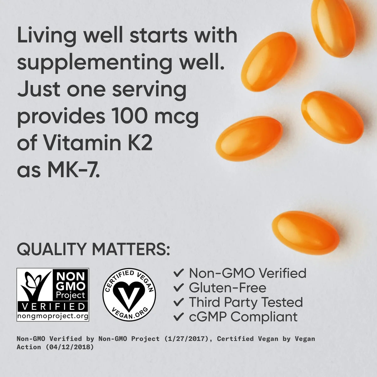 Vitamin K2 as MK7 with Coconut Oil