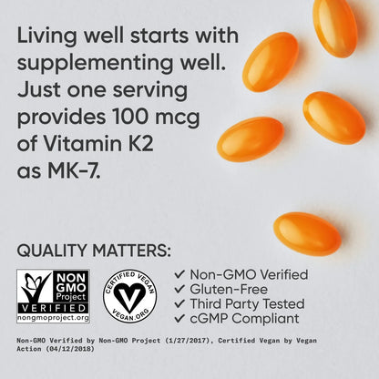 Vitamin K2 as MK7 with Coconut Oil