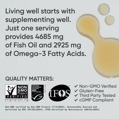 Omega-3 Fish Oil Lemon AlaskOmega MSC-C-55162