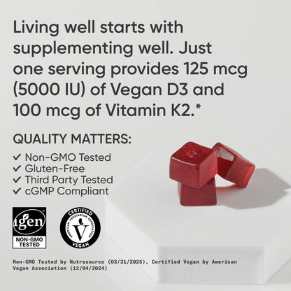 Vegan D3 + K2 Gummies
