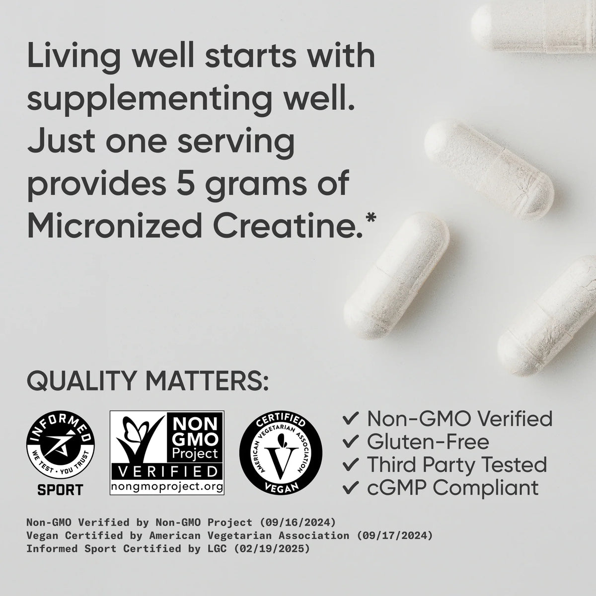 Creatine Monohydrate Capsules