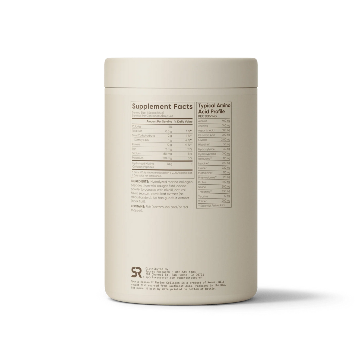 Marine Collagen Peptides Dark Chocolate (30 servings) - 15.3oz