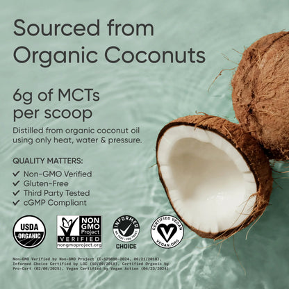 MCT Oil Powder Organic Unflavored (30 servings) - 10.6oz