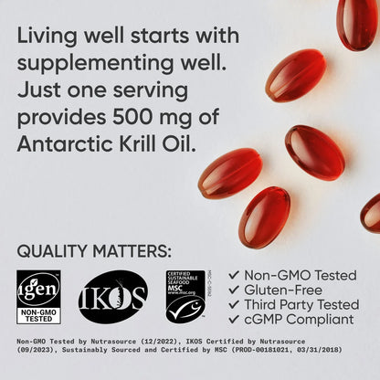 Omega-3 Antarctic Krill Oil Softgels