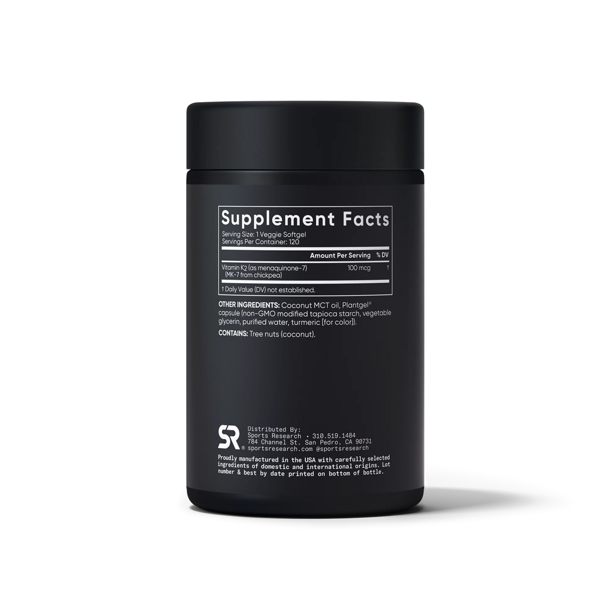 Vitamin K2 as MK7 with Coconut Oil