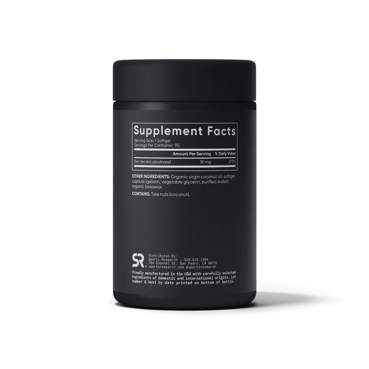 Zinc Picolinate with Coconut Oil