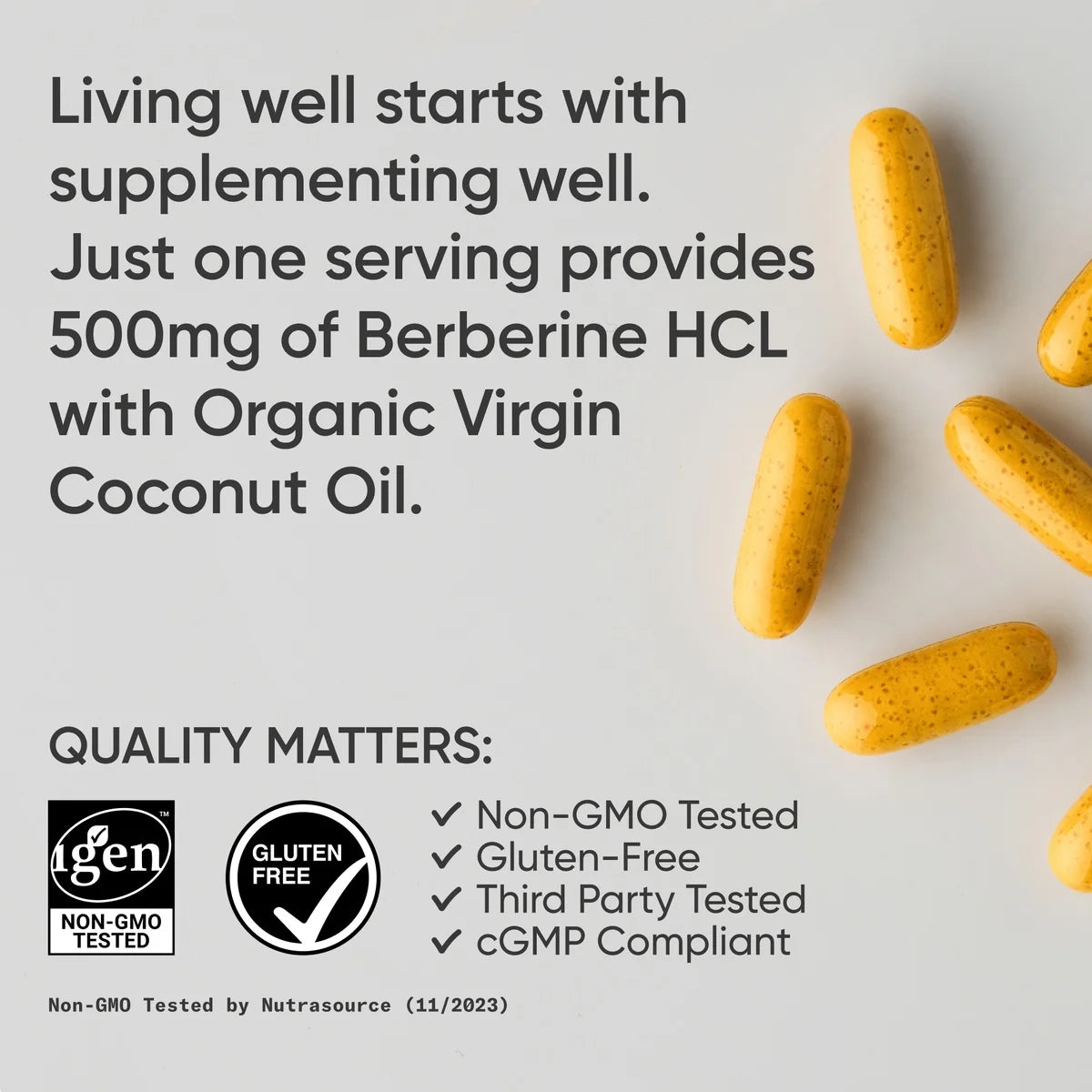 Berberine 500mg (90 softgels)
