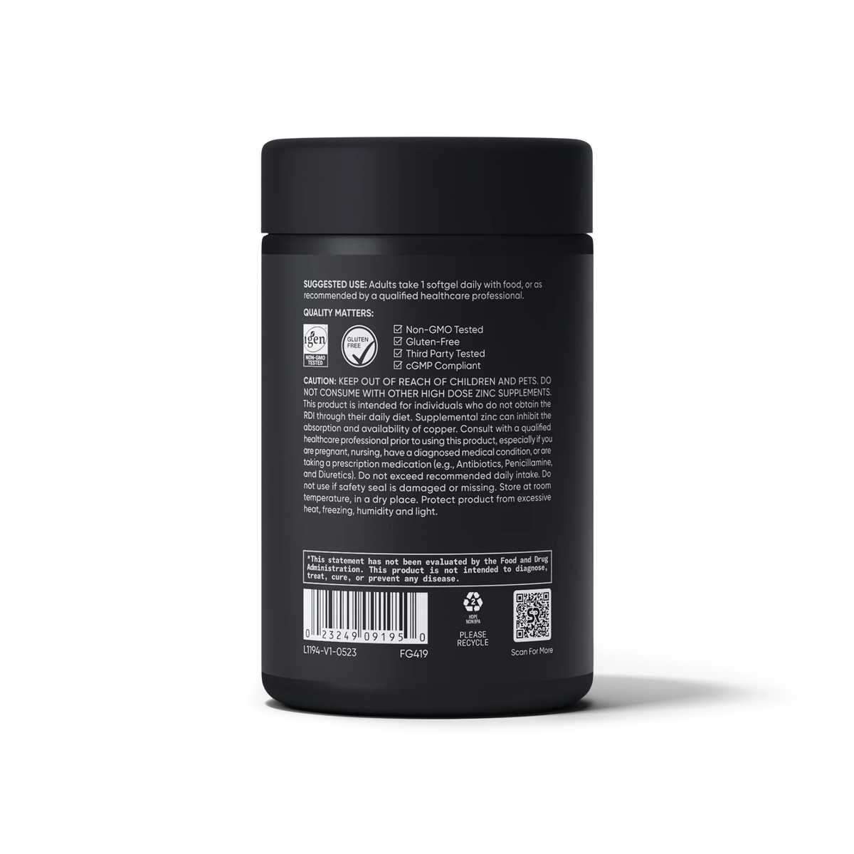 Zinc Picolinate with Coconut Oil