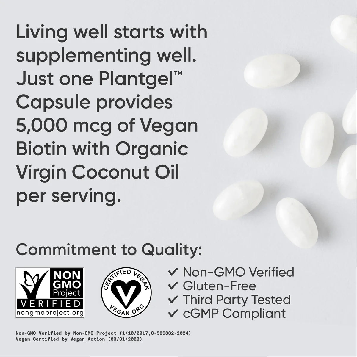 Biotin with Organic Coconut Oil