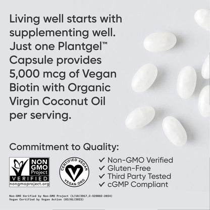 Biotin with Organic Coconut Oil