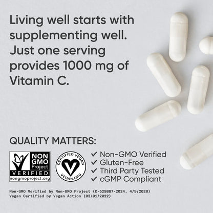 Vitamin C 1000mg (240 veggie capsules)