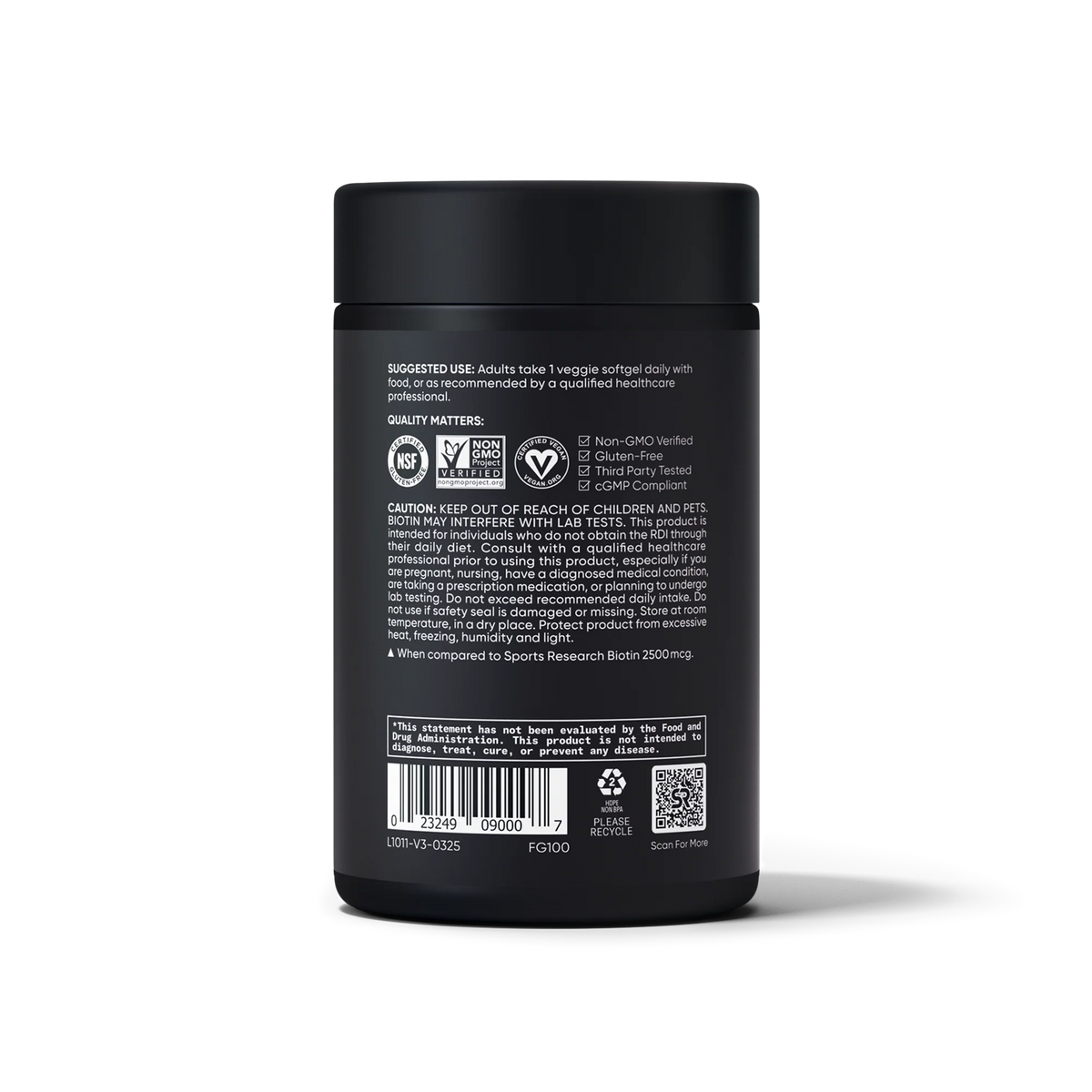 Biotin with Organic Coconut Oil