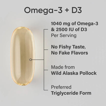 Omega-3 Fish Oil + Vitamin D3