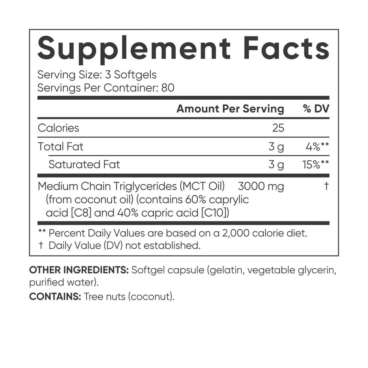 MCT Oil from Coconut