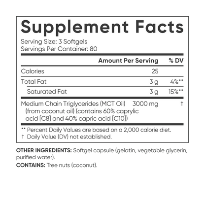 MCT Oil from Coconut