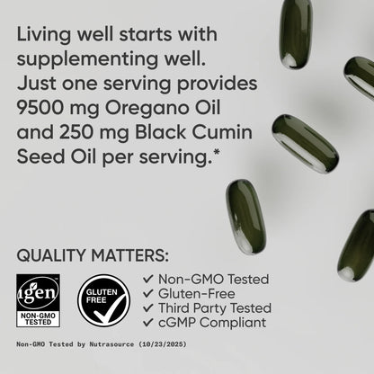 Oil of Oregano with Black Cumin Seed Oil
