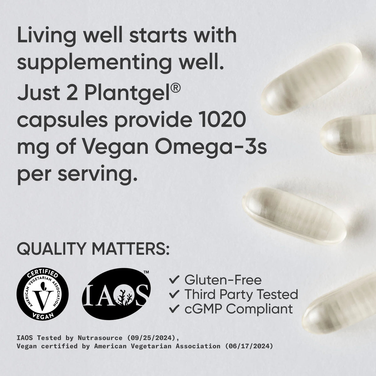 Vegan Omega-3 from Algae Oil