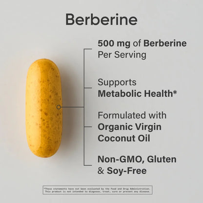 Berberine 500mg (90 softgels)