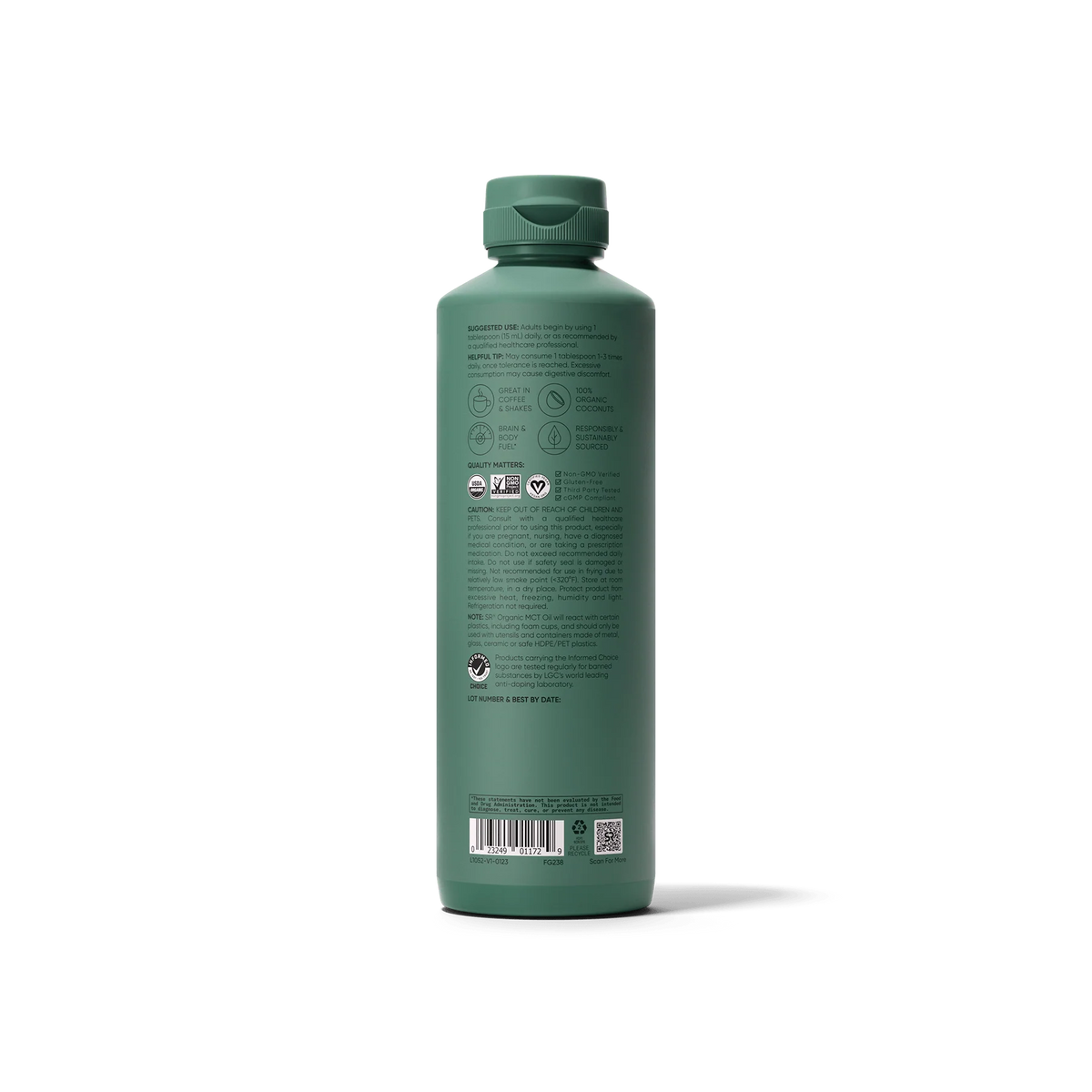 MCT C8 Oil Organic - 16oz