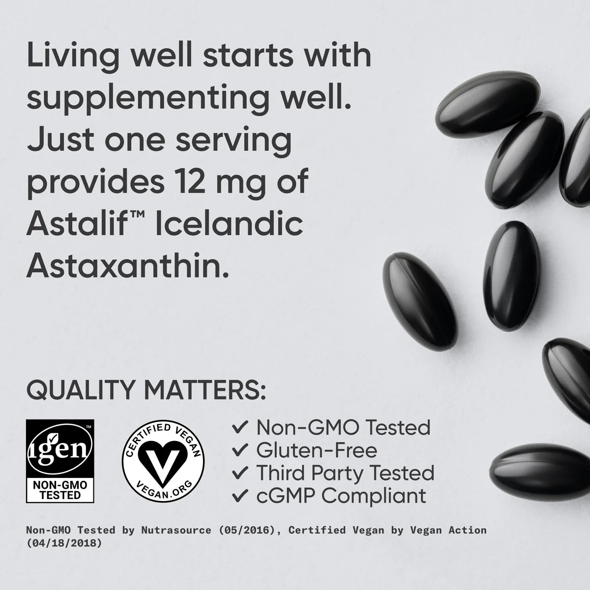 Astaxanthin 12mg (60 veggie softgels)