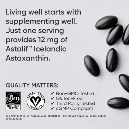 Astaxanthin 12mg (60 veggie softgels)