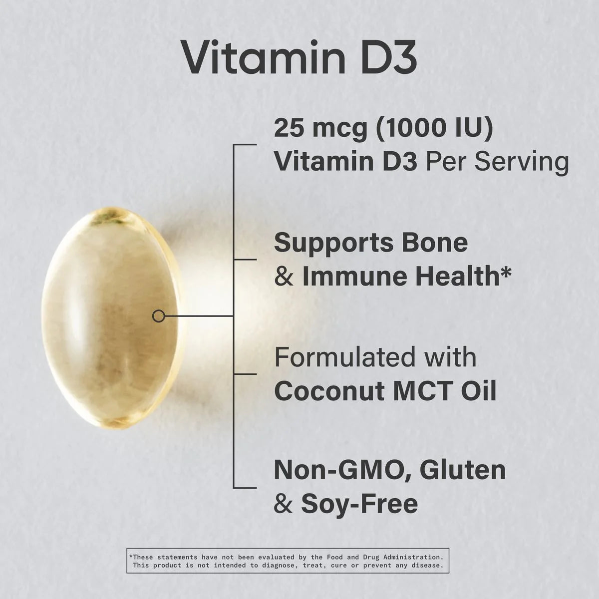 Vitamin D3 with Coconut MCT Oil