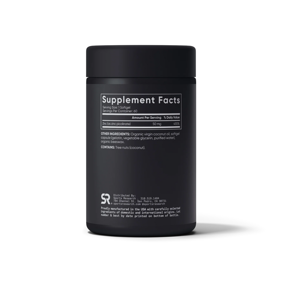 Zinc Picolinate with Coconut Oil