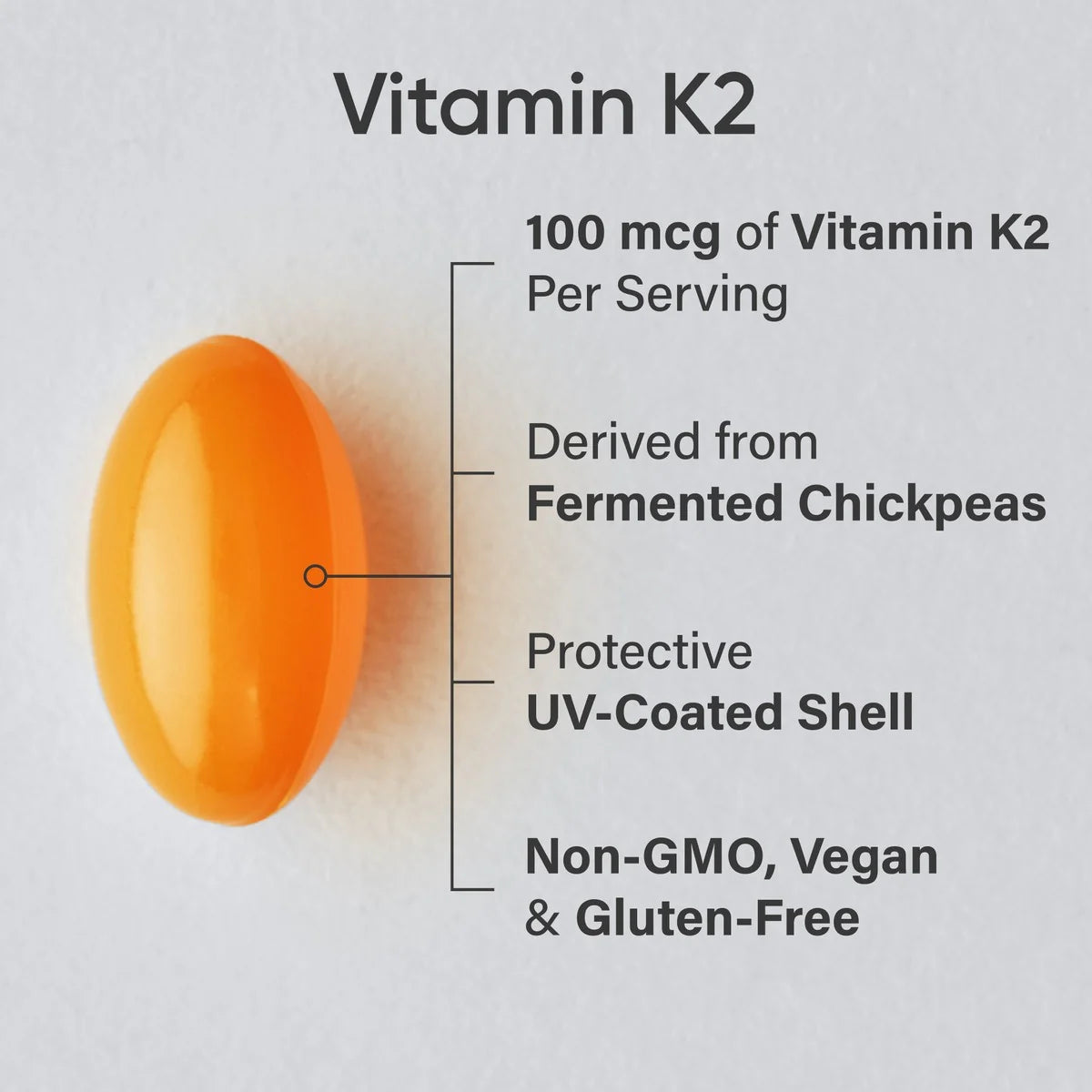Vitamin K2 as MK7 with Coconut Oil
