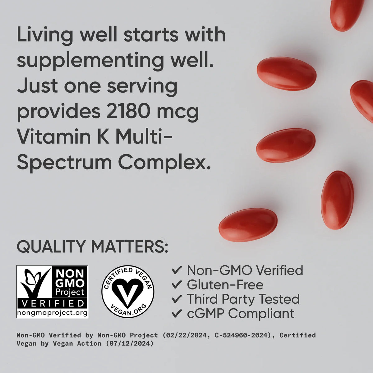 Vitamin K Multi-Spectrum (60 veggie softgels)