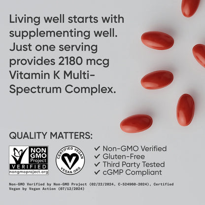 Vitamin K Multi-Spectrum (60 veggie softgels)