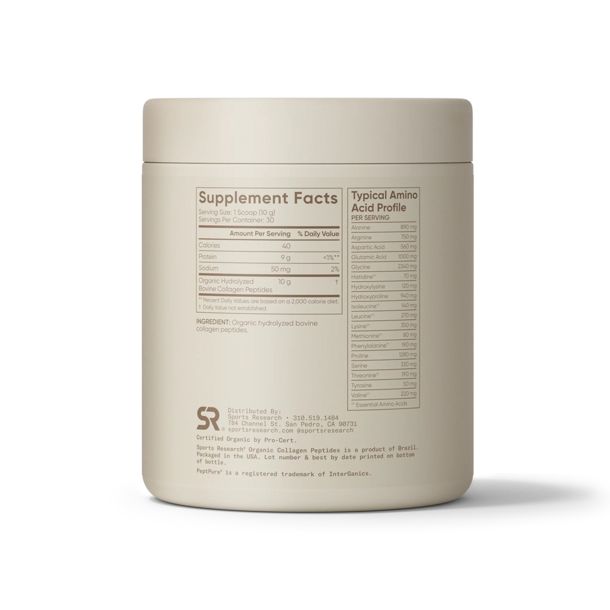 Organic Collagen Peptides