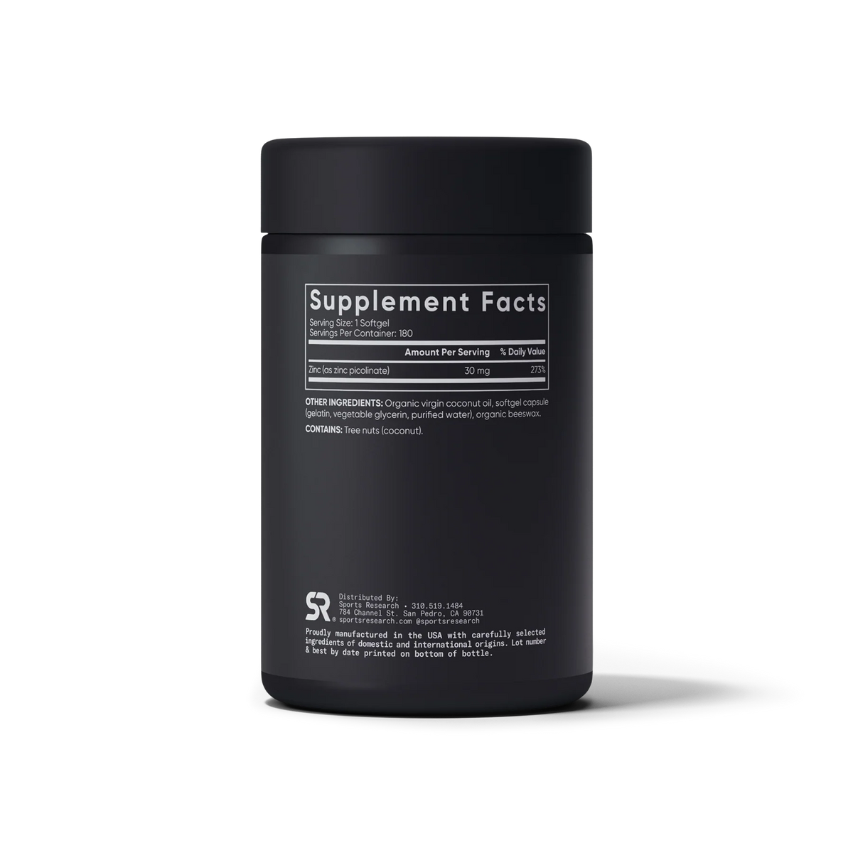 Zinc Picolinate with Coconut Oil